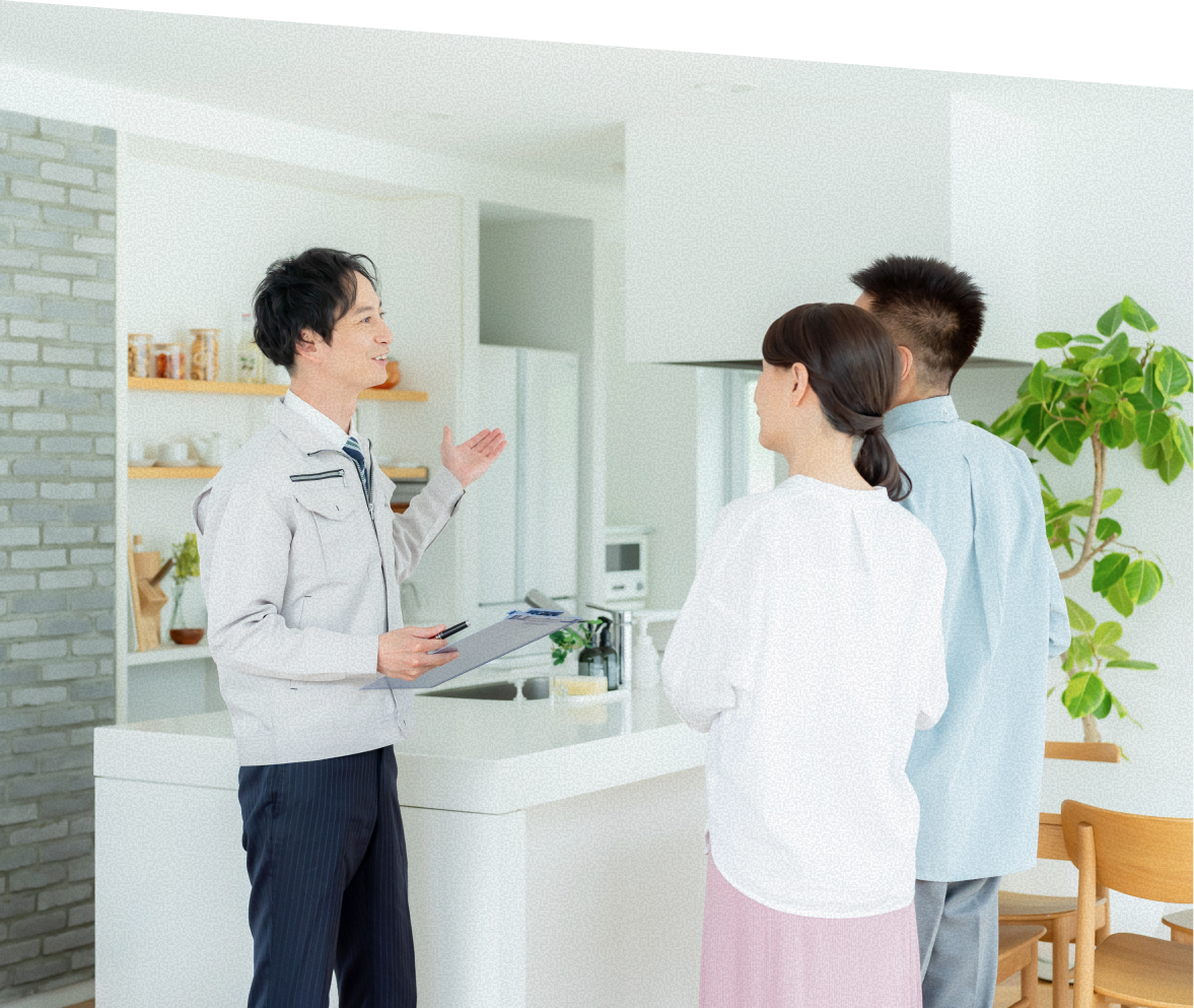 お打合せをしている様子