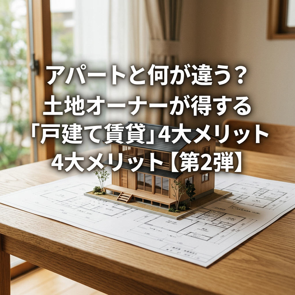 第2弾　戸建て賃貸経営の4大メリット