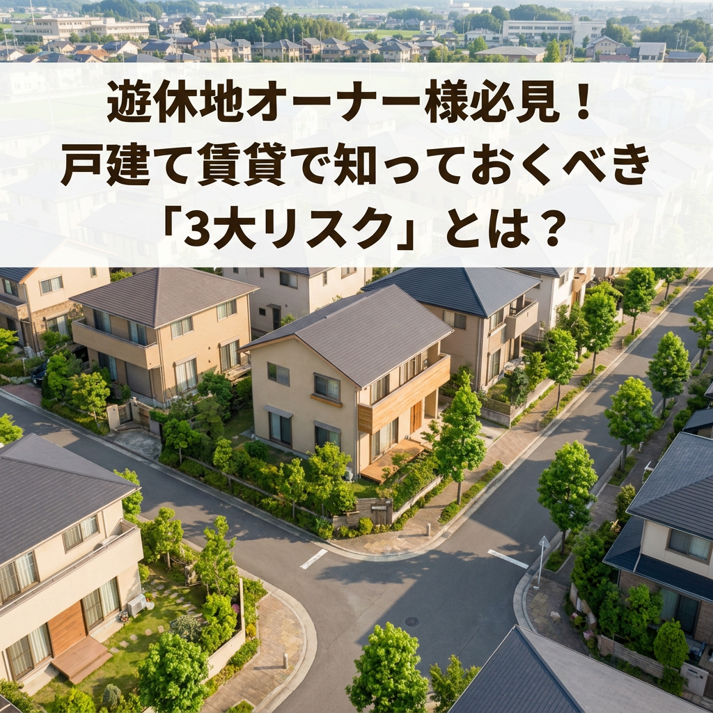 【第3弾】遊休地オーナー様必見！知っておくべきリスク対策